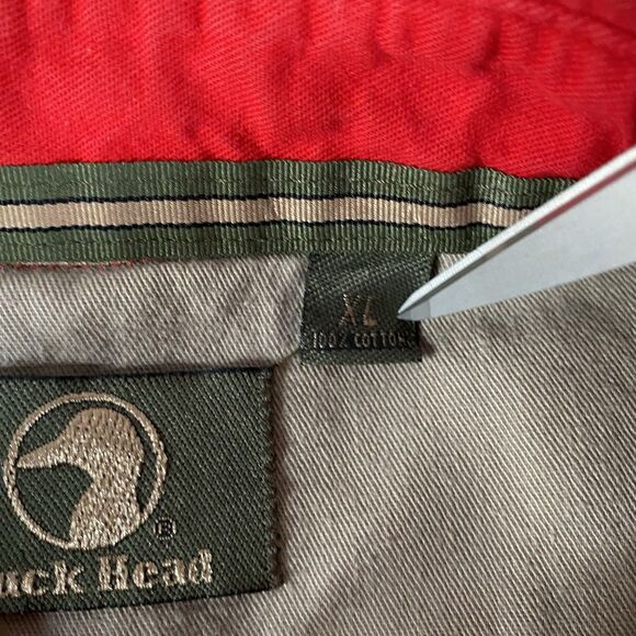 Vintage Ferrari Shirt Duck Head Mens XL Red Button Down Long Sleeve USA Made - Picture 11 of 12